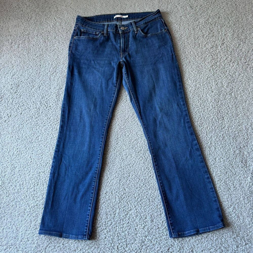 Levis Jeans Womens 31 Blue 815 Denim Curvy Boot Cut Stretch Modal Blend Mid Rise